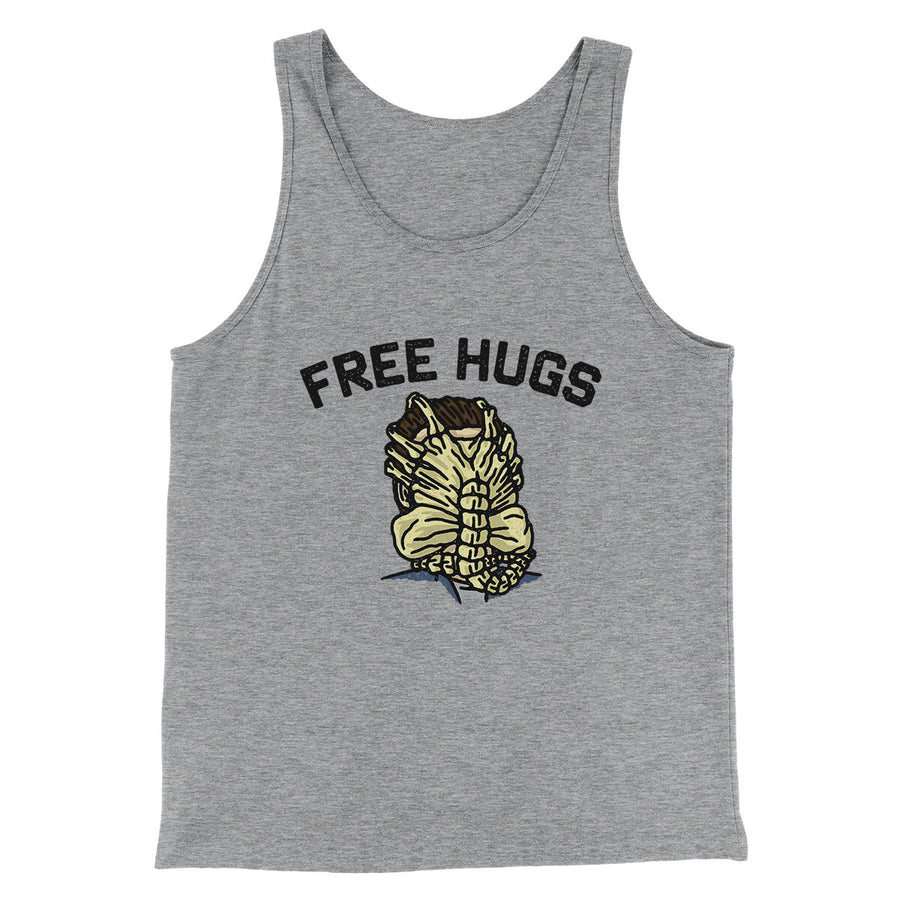 Free Hugs Facehugger Men/Unisex Tank Top Athletic Heather | Funny Shirt from Famous In Real Life
