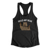 Hold My Bear Funny Women's Racerback Tank Black | Funny Shirt from Famous In Real Life