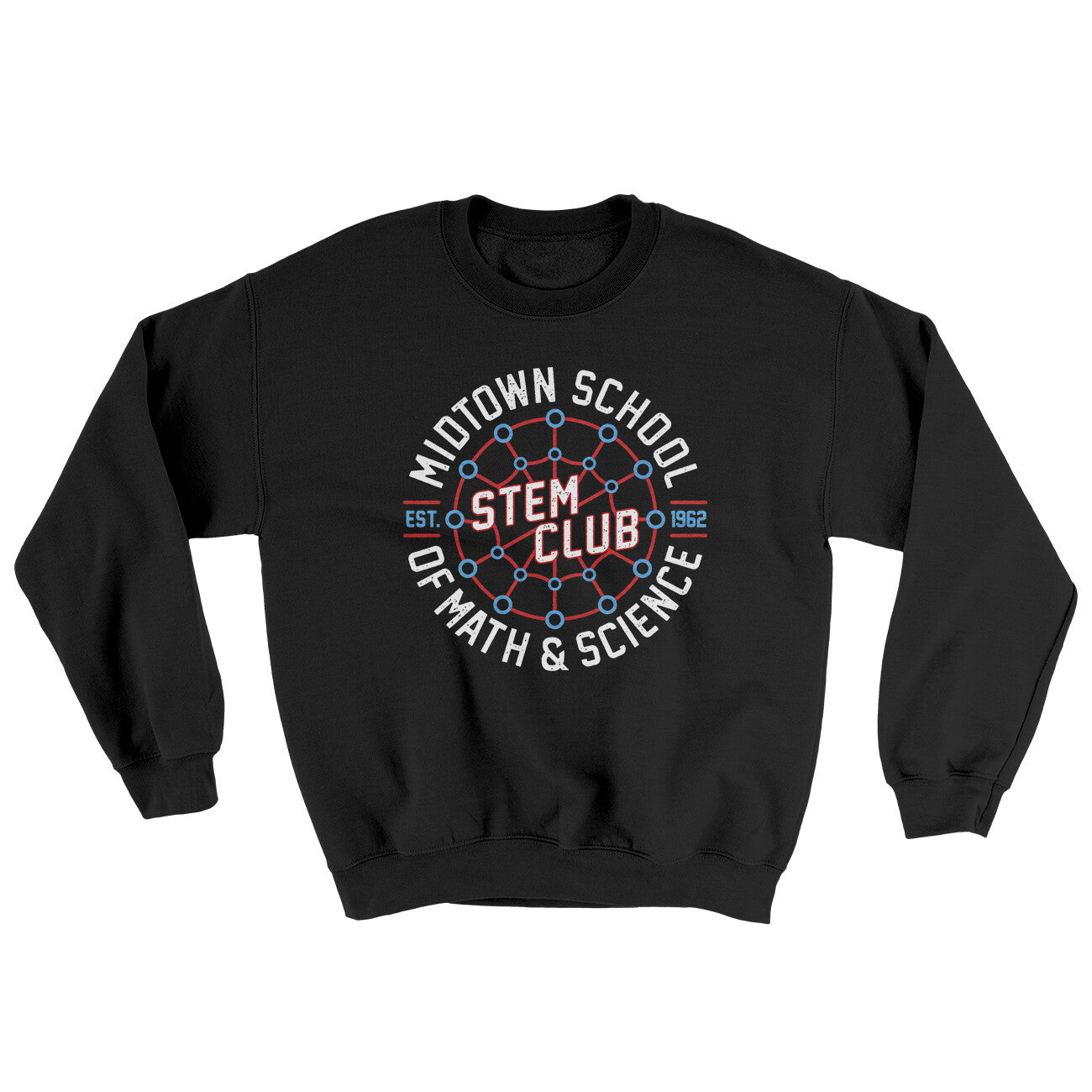 Midtown School Of Math And Science Stem Club Ugly Sweater Black | Funny Shirt from Famous In Real Life
