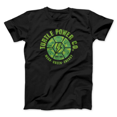 Turtle Power Co. Men/Unisex T-Shirt Black | Funny Shirt from Famous In Real Life