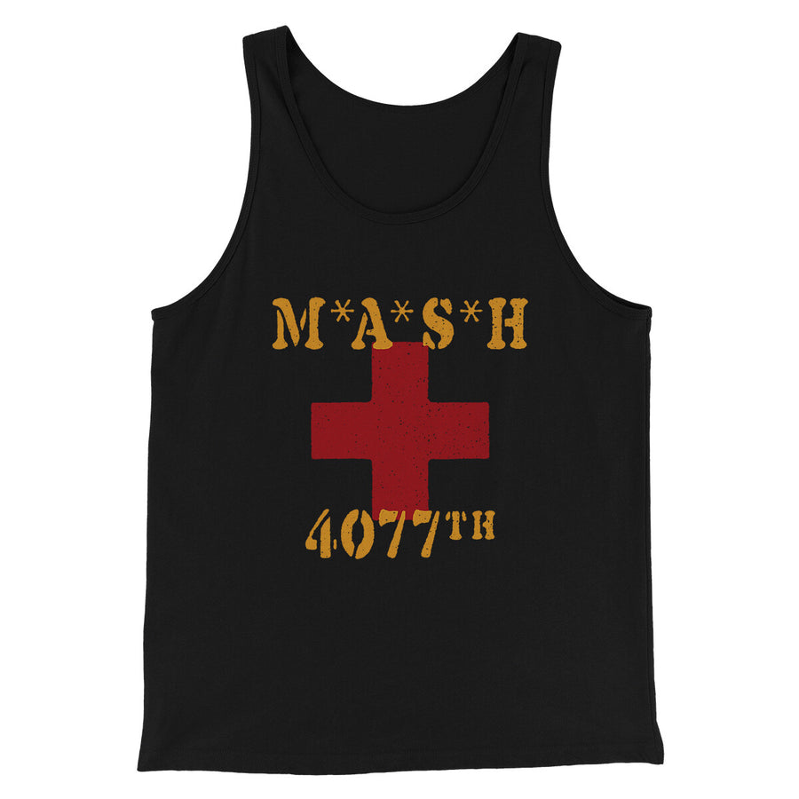 Mash 4077Th Men/Unisex Tank Top Black | Funny Shirt from Famous In Real Life
