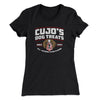 Cujo's Dog Treats Women's T-Shirt Black | Funny Shirt from Famous In Real Life