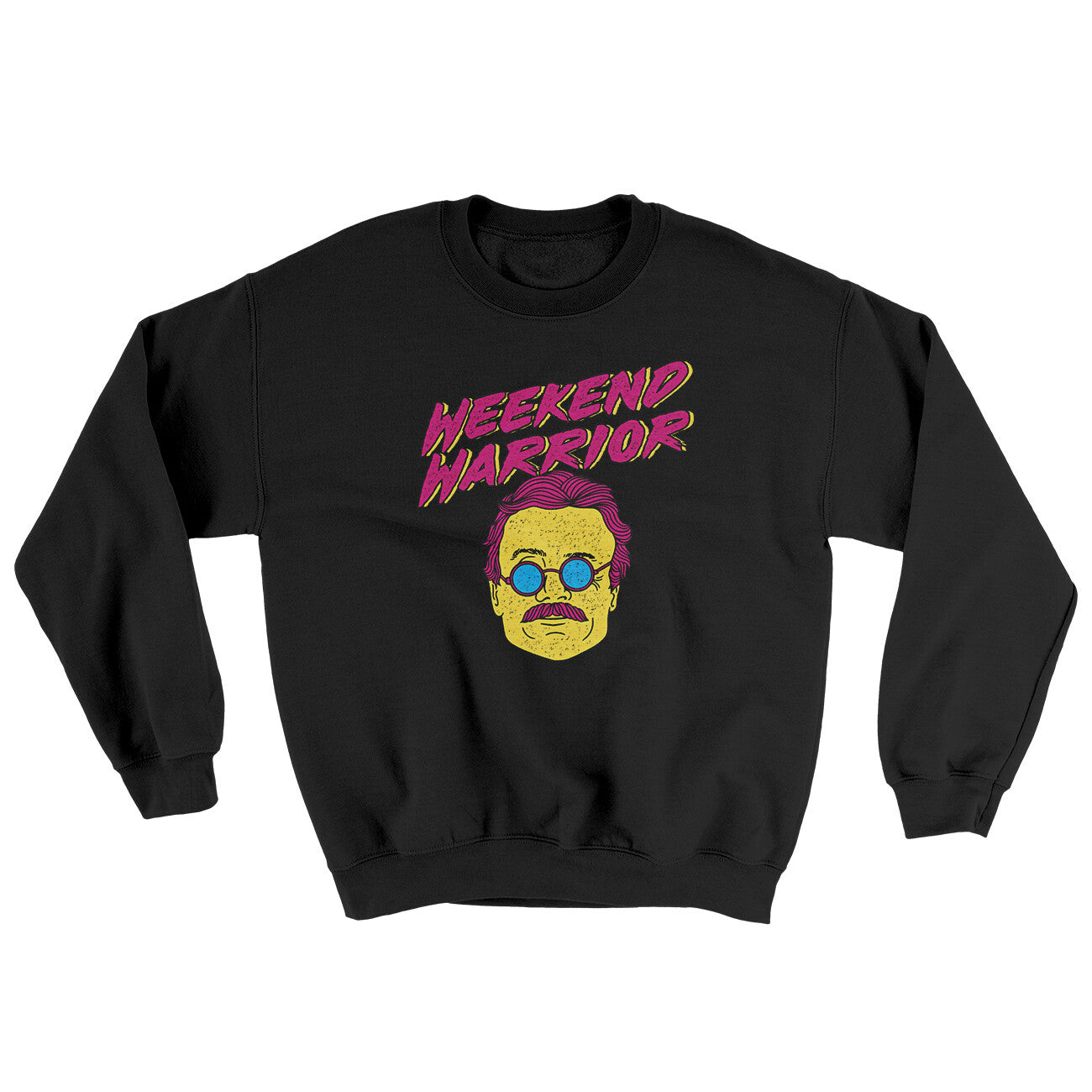 Weekend Warrior Ugly Sweater Black | Funny Shirt from Famous In Real Life