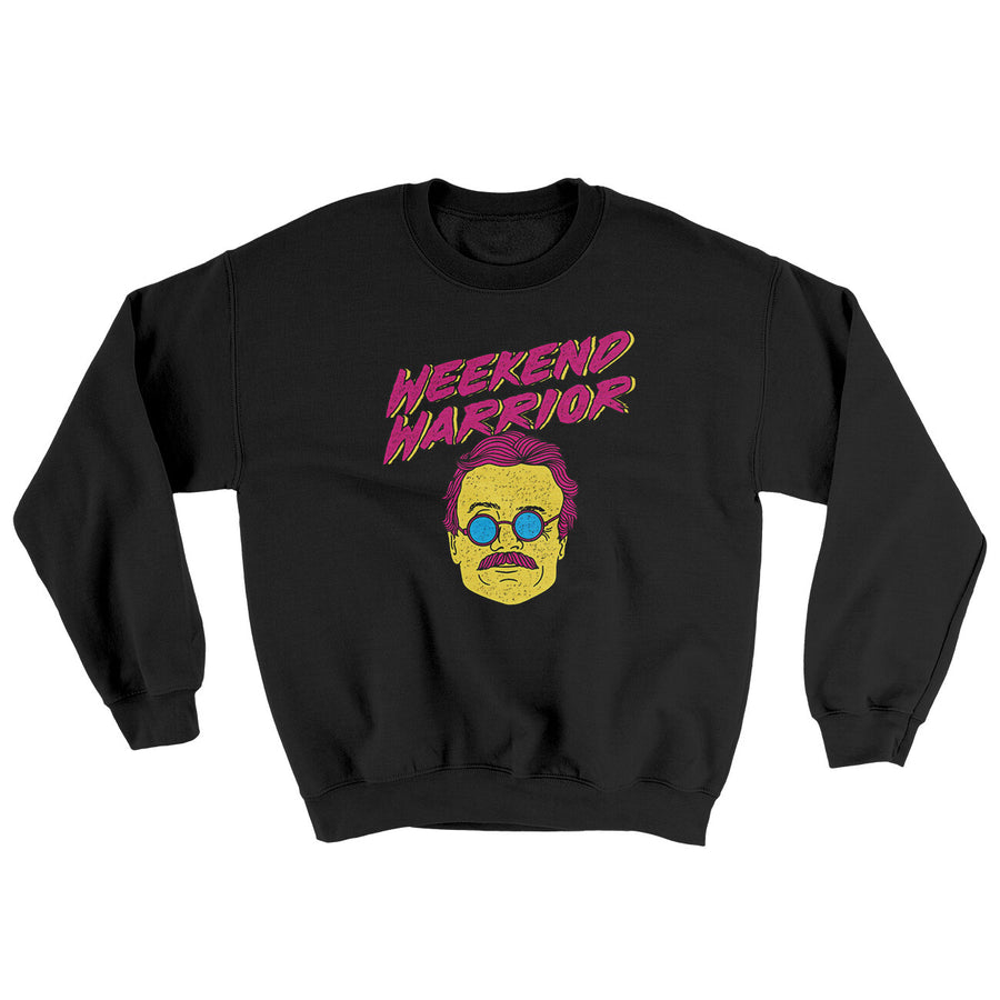 Weekend Warrior Ugly Sweater Black | Funny Shirt from Famous In Real Life