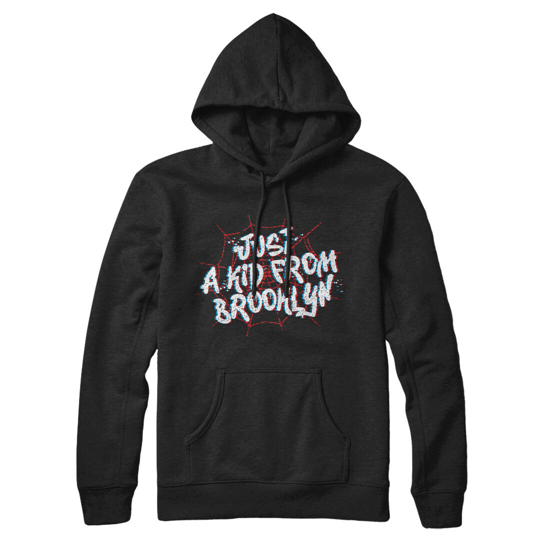 Just A Kid From Brooklyn Hoodie Black | Funny Shirt from Famous In Real Life
