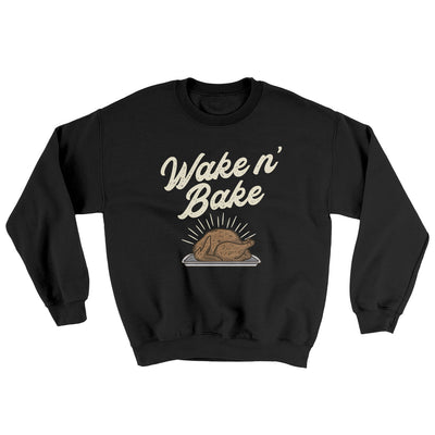 Wake 'N Bake Ugly Sweater Black | Funny Shirt from Famous In Real Life