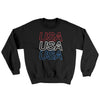 Usa Usa Usa Ugly Sweater Black | Funny Shirt from Famous In Real Life