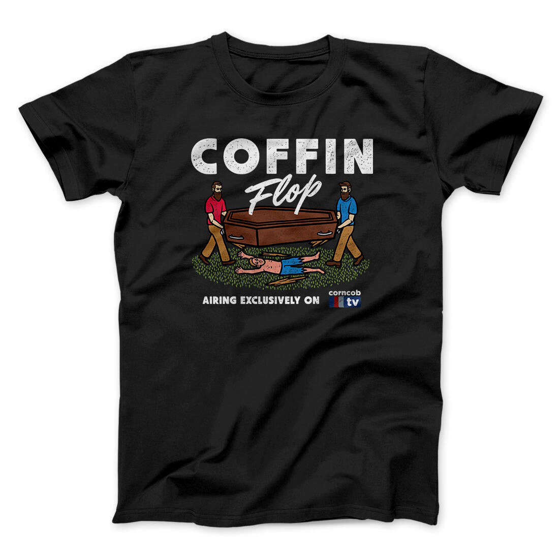 Coffin Flop Men/Unisex T-Shirt Black | Funny Shirt from Famous In Real Life