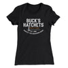 Buck’s Hatchets Women's T-Shirt Black | Funny Shirt from Famous In Real Life
