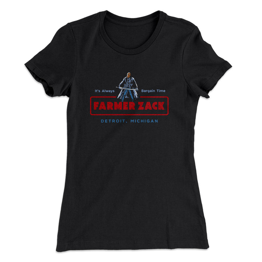 Farmer Zack Women's T-Shirt Black | Funny Shirt from Famous In Real Life