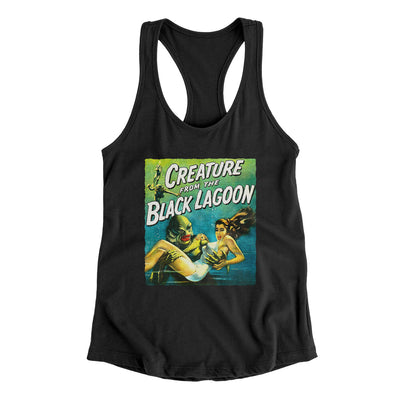 Creature Of The Black Lagoon Women's Racerback Tank Black | Funny Shirt from Famous In Real Life