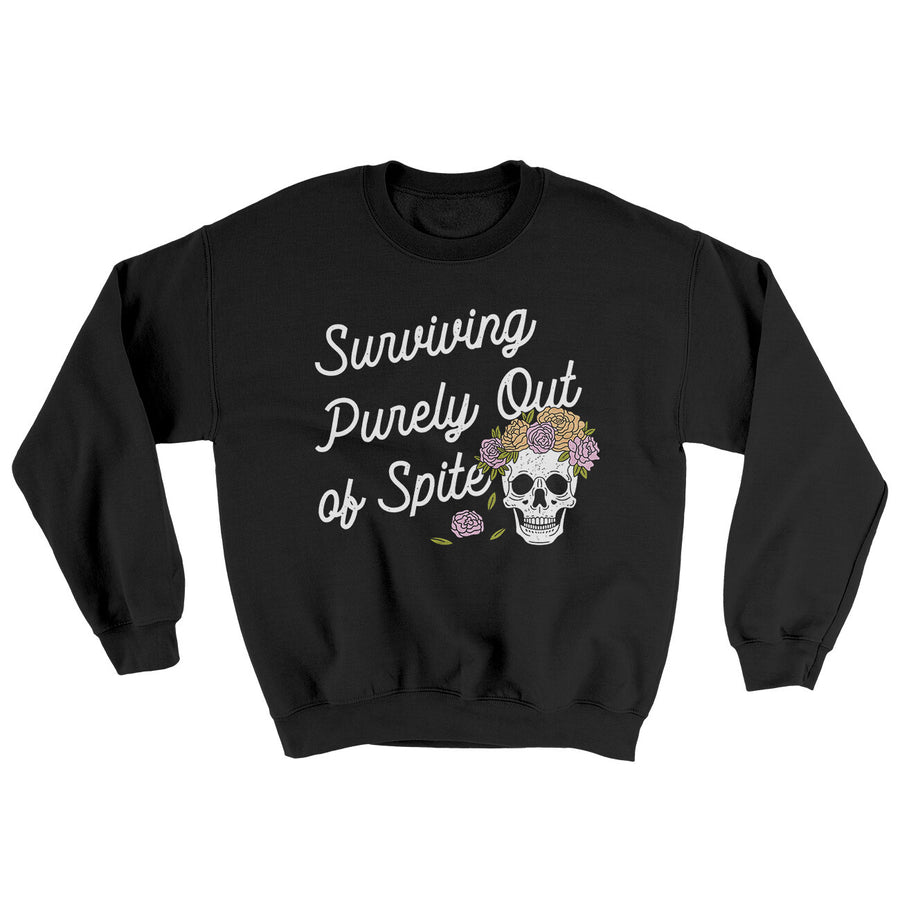 Surviving Purely On Spite Ugly Sweater | Funny Shirt from Famous In Real Life