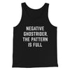Negative Ghostrider The Pattern Is Full Men/Unisex Tank Top Black | Funny Shirt from Famous In Real Life