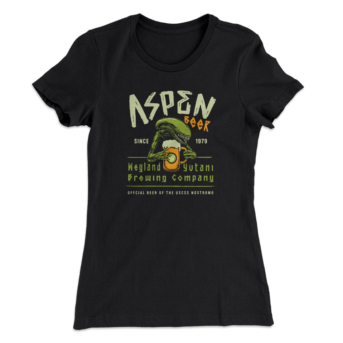 Aspen Beer Women's T-Shirt Black | Funny Shirt from Famous In Real Life
