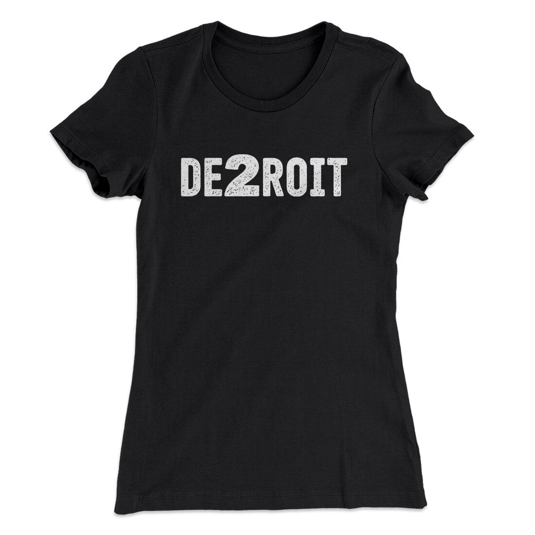 De2Roit Women's T-Shirt Black | Funny Shirt from Famous In Real Life