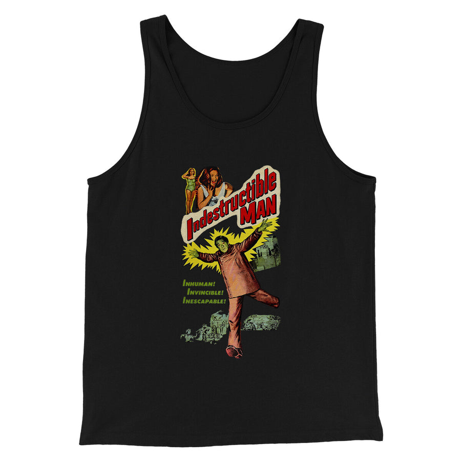 Indestructible Man Funny Movie Men/Unisex Tank Top | Funny Shirt from Famous In Real Life