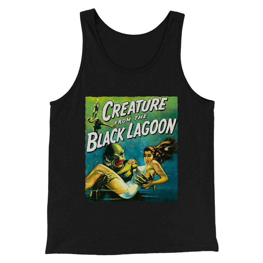 Creature Of The Black Lagoon Funny Movie Men/Unisex Tank Top Black | Funny Shirt from Famous In Real Life