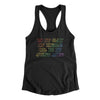 Is It Gay In Here Or Is It Just Me Women's Racerback Tank Black | Funny Shirt from Famous In Real Life