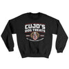 Cujo's Dog Treats Ugly Sweater Black | Funny Shirt from Famous In Real Life