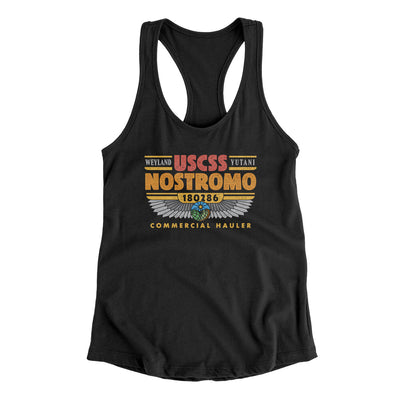 Uscss Nostromo Women's Racerback Tank Black | Funny Shirt from Famous In Real Life