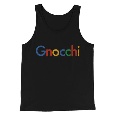 Gnocchi Men/Unisex Tank Top Black | Funny Shirt from Famous In Real Life