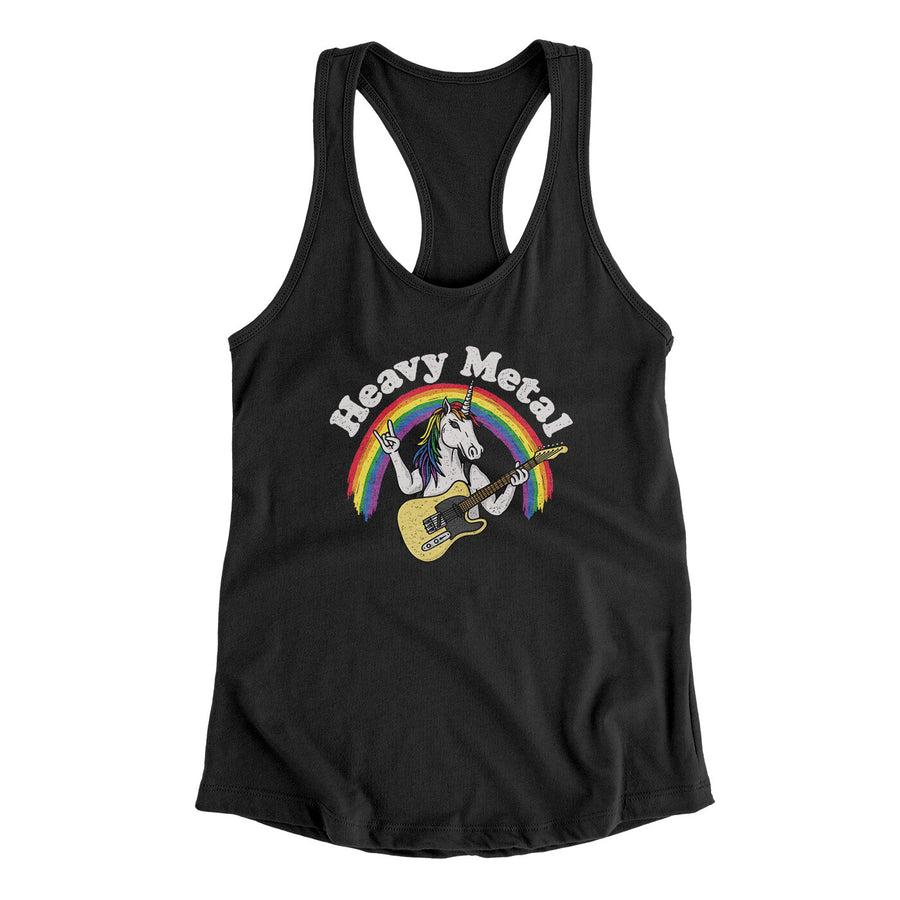 Heavy Metal Women's Racerback Tank Black | Funny Shirt from Famous In Real Life
