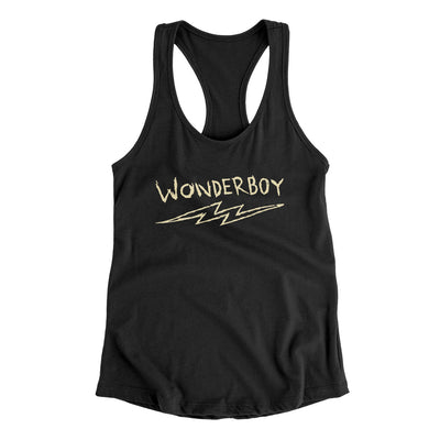 Wonderboy Women's Racerback Tank Black | Funny Shirt from Famous In Real Life