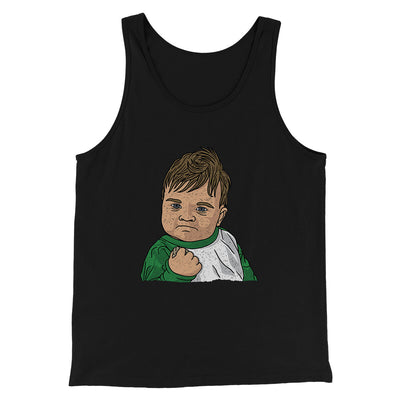 Success Kid Meme Funny Men/Unisex Tank Top Black | Funny Shirt from Famous In Real Life