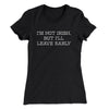 I’m Not Irish But I’ll Leave Early Women's T-Shirt Black | Funny Shirt from Famous In Real Life
