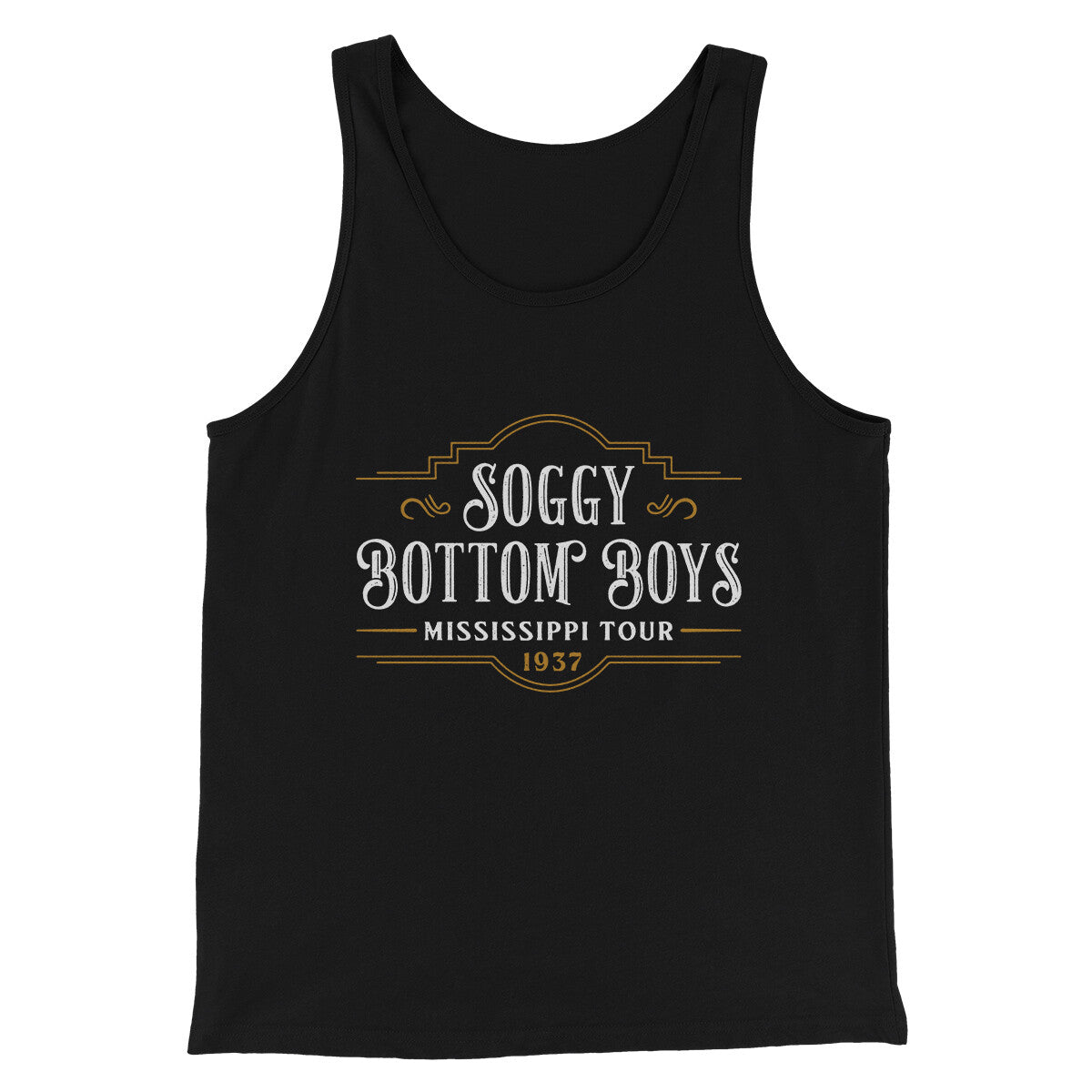 Soggy Bottom Boys Men/Unisex Tank Top Black | Funny Shirt from Famous In Real Life