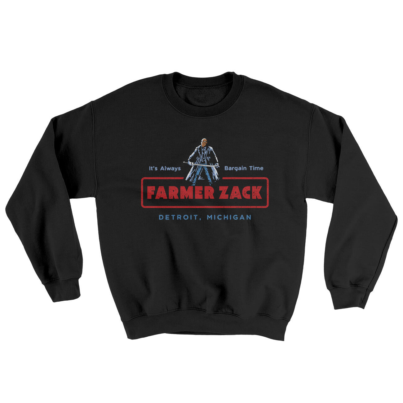 Farmer Zack Ugly Sweater Black | Funny Shirt from Famous In Real Life