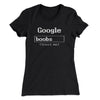Google Boobs Trust Me Women's T-Shirt Black | Funny Shirt from Famous In Real Life