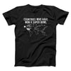 Countries Who Have Won A Super Bowl Men/Unisex T-Shirt Black | Funny Shirt from Famous In Real Life