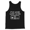 I’ve Lived 1000 Lives Men/Unisex Tank Top Black | Funny Shirt from Famous In Real Life