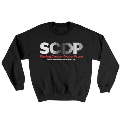Sterling Cooper Draper Pryce Ugly Sweater Black | Funny Shirt from Famous In Real Life