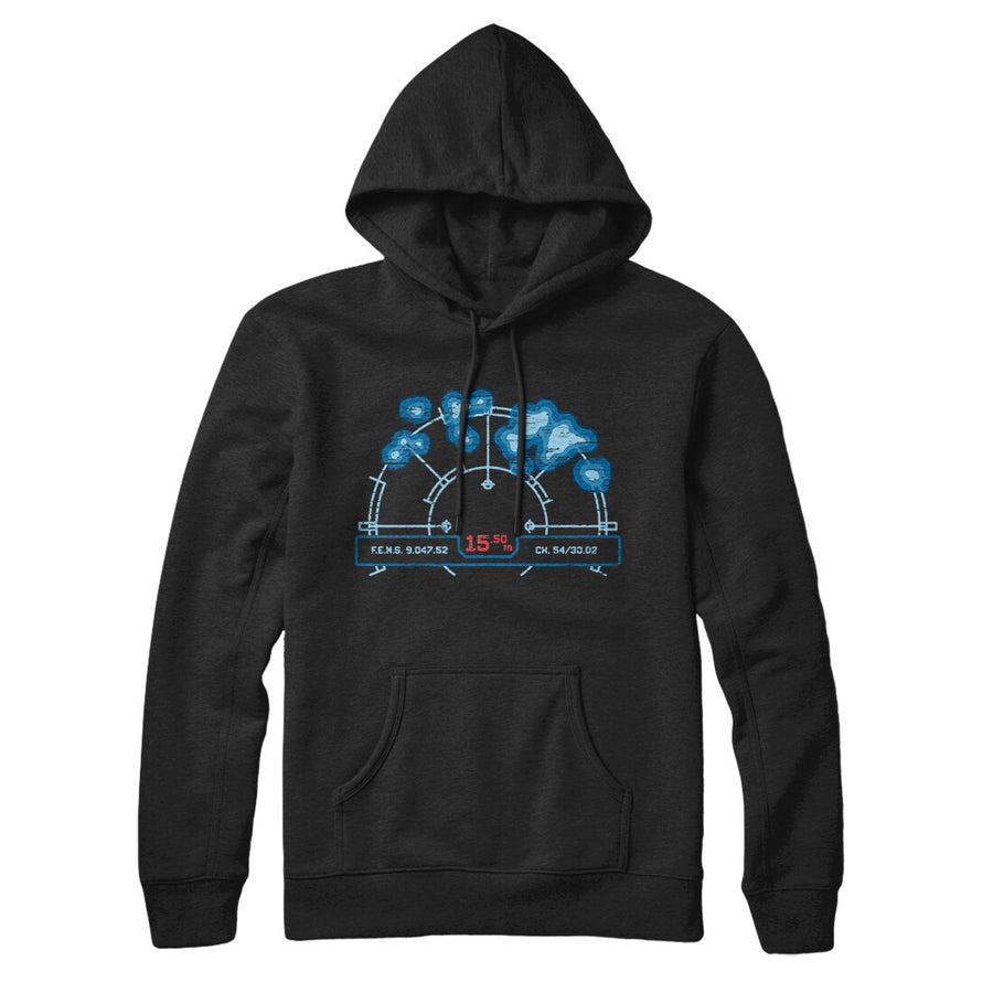 Motion Tracker Hoodie Black | Funny Shirt from Famous In Real Life