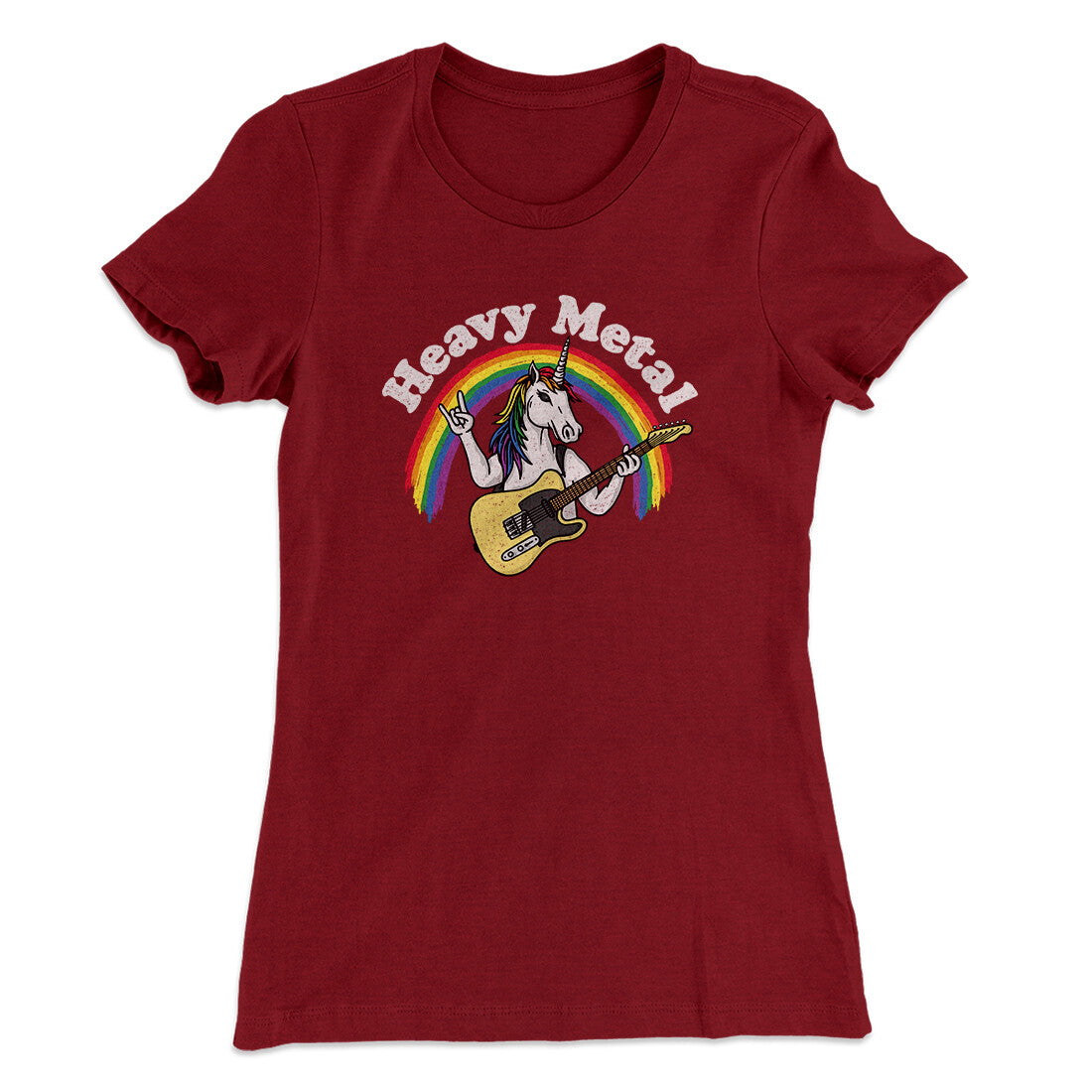 Heavy Metal Women's T-Shirt Cardinal | Funny Shirt from Famous In Real Life