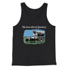 You Have Died Of Dysentery Men/Unisex Tank Top Charcoal Black TriBlend | Funny Shirt from Famous In Real Life