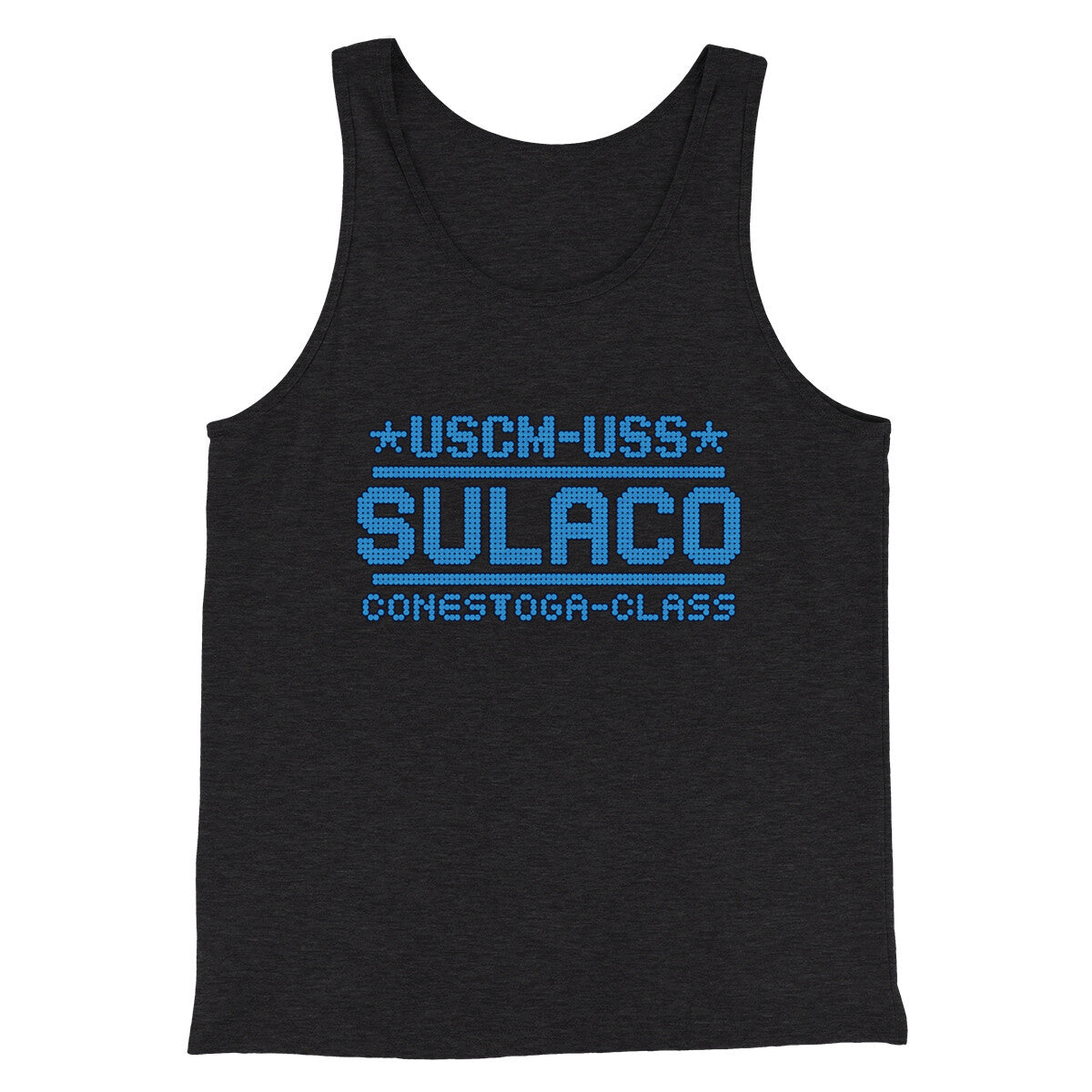 Uss Sulaco Men/Unisex Tank Top Charcoal Black TriBlend | Funny Shirt from Famous In Real Life