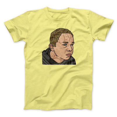 Bulging Forehead Vein Guy Meme Men/Unisex T-Shirt Cornsilk | Funny Shirt from Famous In Real Life