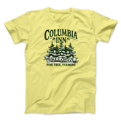 Columbia Inn Men/Unisex T-Shirt Cornsilk | Funny Shirt from Famous In Real Life