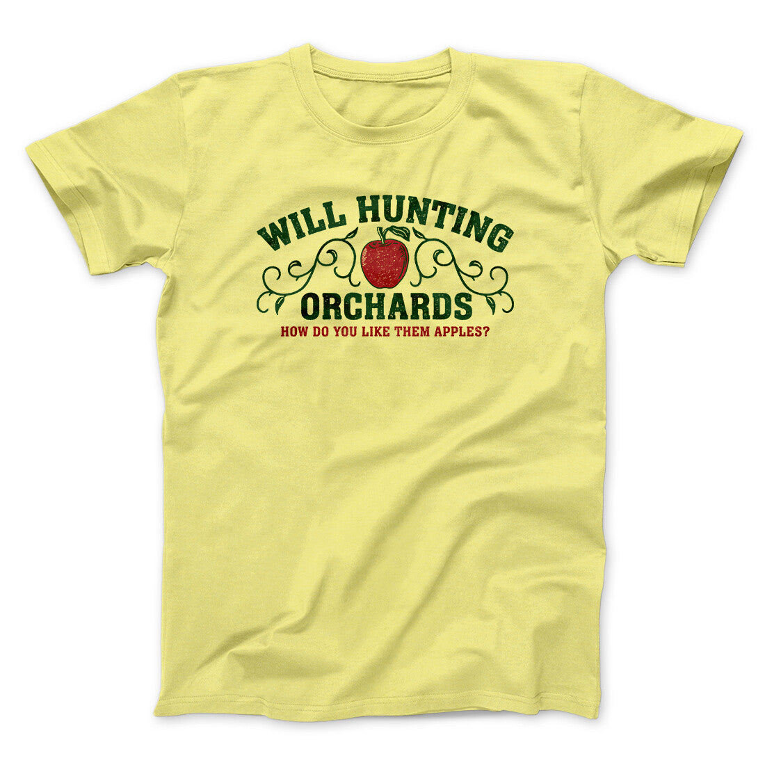 Will Hunting Orchards Funny Movie Men/Unisex T-Shirt Cornsilk | Funny Shirt from Famous In Real Life