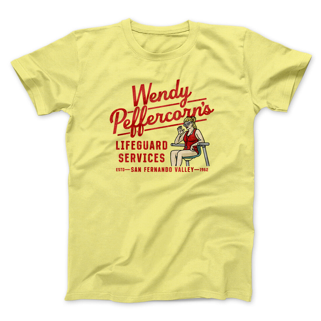 Wendy Peffercorn’s Lifeguard Services Men/Unisex T-Shirt | Funny Shirt from Famous In Real Life