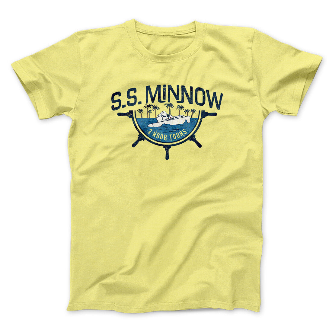 Ss Minnow Men/Unisex T-Shirt Cornsilk | Funny Shirt from Famous In Real Life