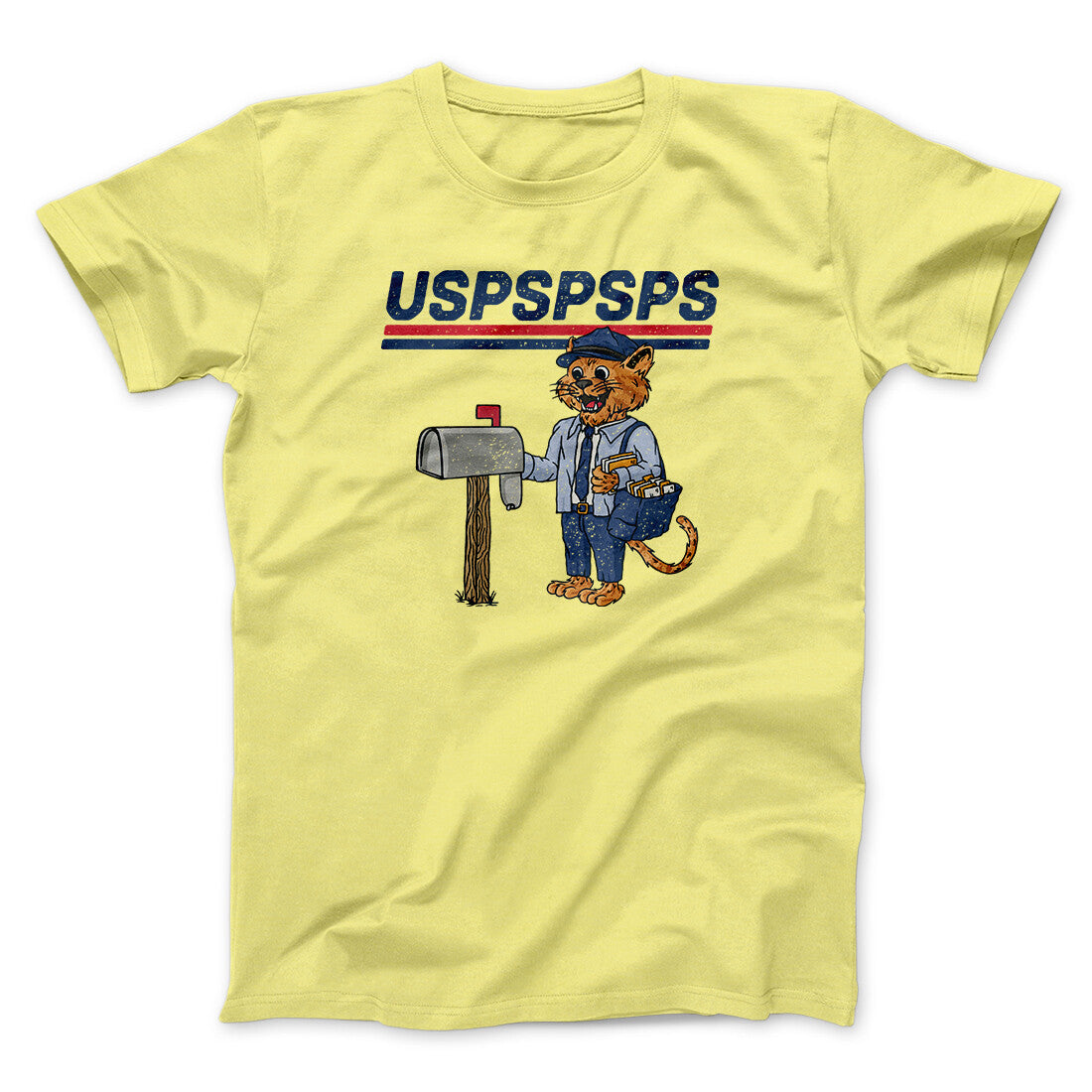 Uspspsps Men/Unisex T-Shirt Cornsilk | Funny Shirt from Famous In Real Life