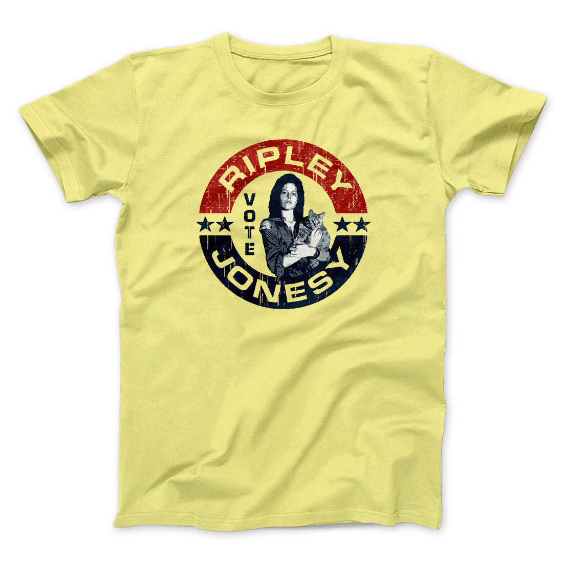 Vote Ripley Jonesy Men/Unisex T-Shirt Cornsilk | Funny Shirt from Famous In Real Life