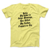 Hello My Name Is Inigo Montoya Funny Movie Men/Unisex T-Shirt Cornsilk | Funny Shirt from Famous In Real Life
