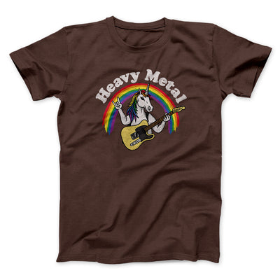 Heavy Metal Men/Unisex T-Shirt Dark Chocolate | Funny Shirt from Famous In Real Life