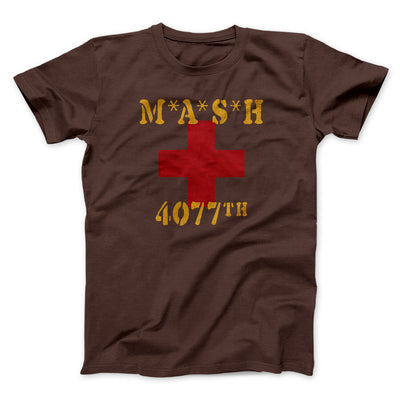 Mash 4077Th Men/Unisex T-Shirt Dark Chocolate | Funny Shirt from Famous In Real Life