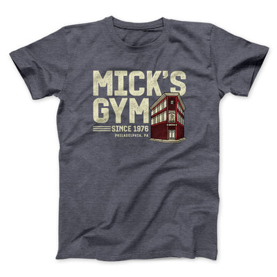 Mick's Gym Funny Movie Men/Unisex T-Shirt Dark Heather | Funny Shirt from Famous In Real Life